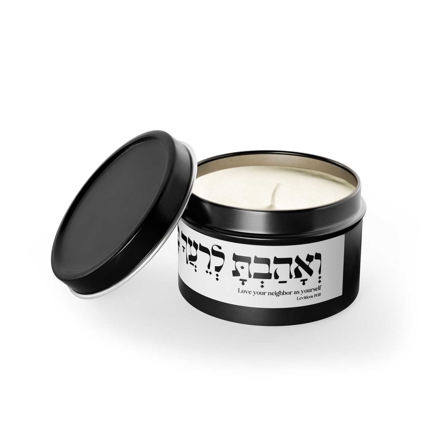 "Love your Neighbor as Yourself" Tin Candles
